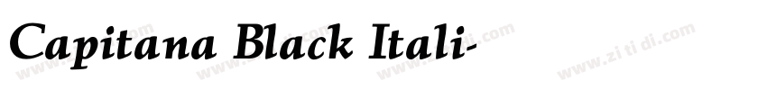 Capitana Black Itali字体转换